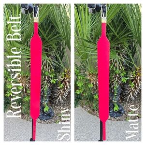 White House Black Market Vibrant Red REVERSIBLE Wide Belt With Goldtone Hardware